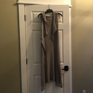 Long sleeveless summer cardigan/tunic by bobi.